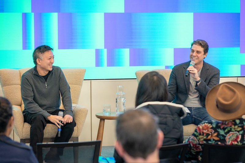 Firsthand Summit 2024 - Two speakers in conversation on stage
